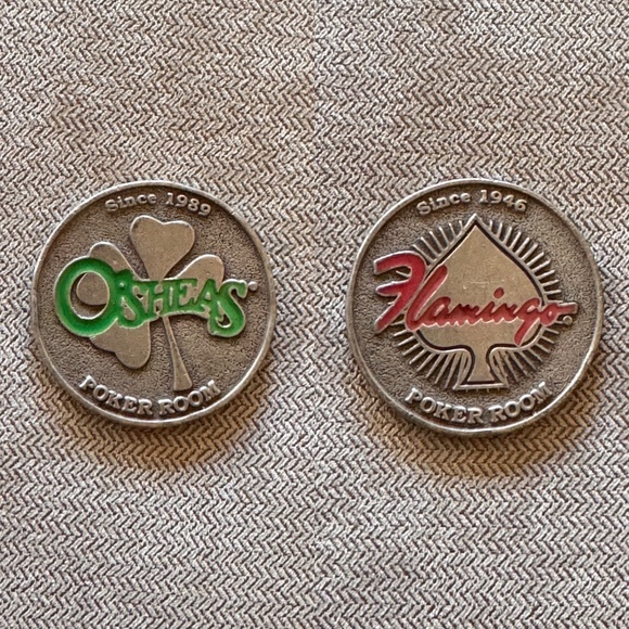 O'Sheas & Flamingo Poker Room Poker Card Guard Token
